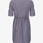 pelle-p-dam-klänning-W-Linen-pleat-shirt-dress-marinblå-PP5936-0596-B